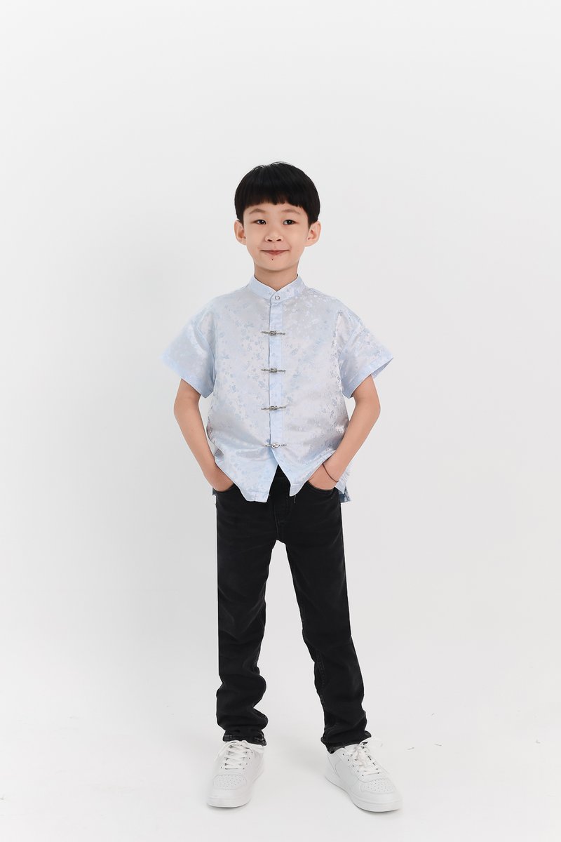 Boy Oriental Shirt in Light Blue Boy Oriental Shirt in Light Blue