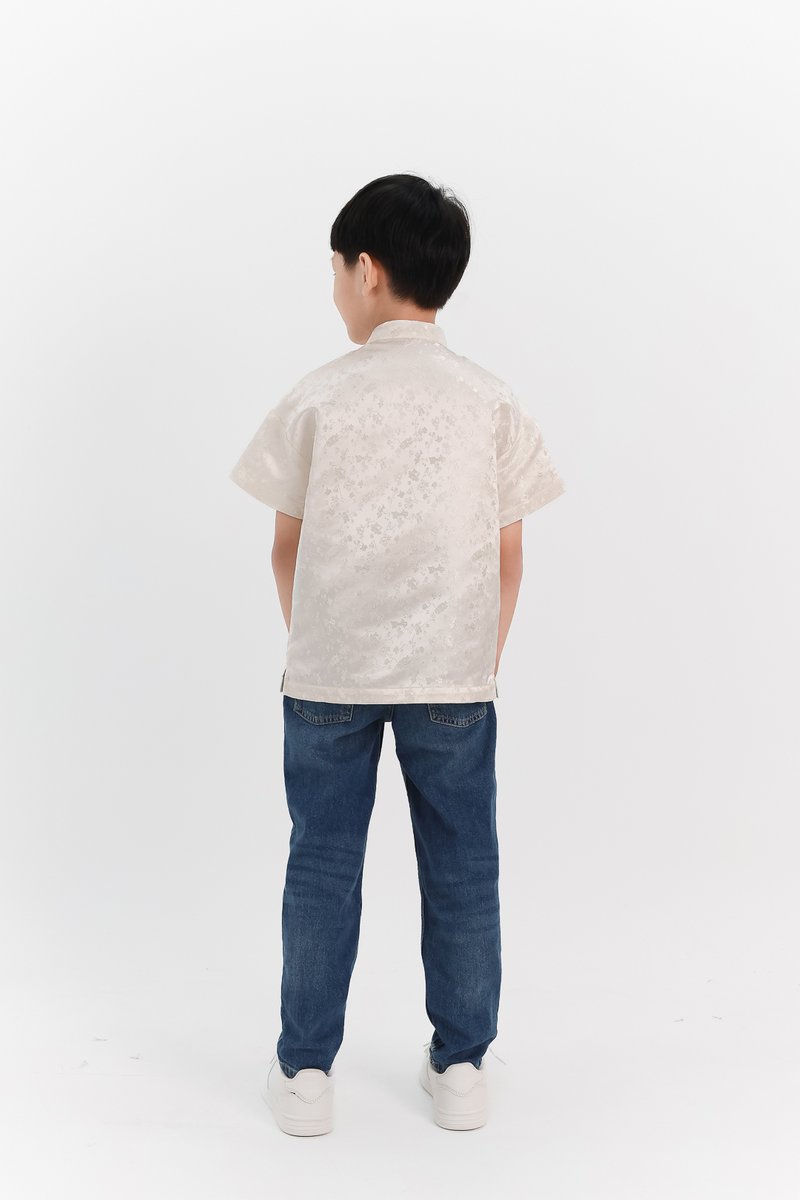 Boy Oriental Shirt in Champagne