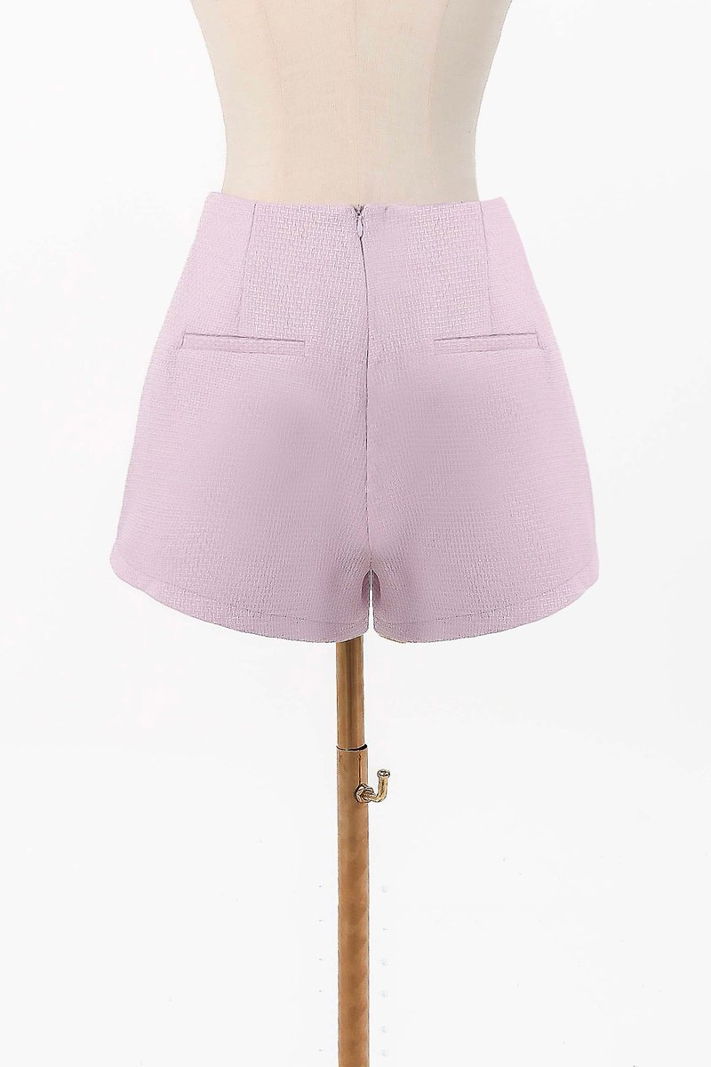 Tessia Tweed Co-ord Shorts in Lilac