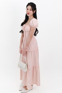 Sieralie Sleeved Midaxi in Light Pink