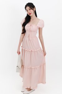 DEFECT | Sieralie Sleeved Midaxi in Light Pink in S DEFECT | Sieralie Sleeved Midaxi in Light Pink in S