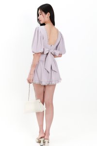 Lene Lace Trimming Co-ord Skorts in Lilac Lene Lace Trimming Co-ord Skorts in Lilac