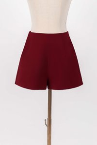 RESTOCKS | Cleef Co-ord Highwaist Shorts in Dark Red RESTOCKS | Cleef Co-ord Highwaist Shorts in Dark Red