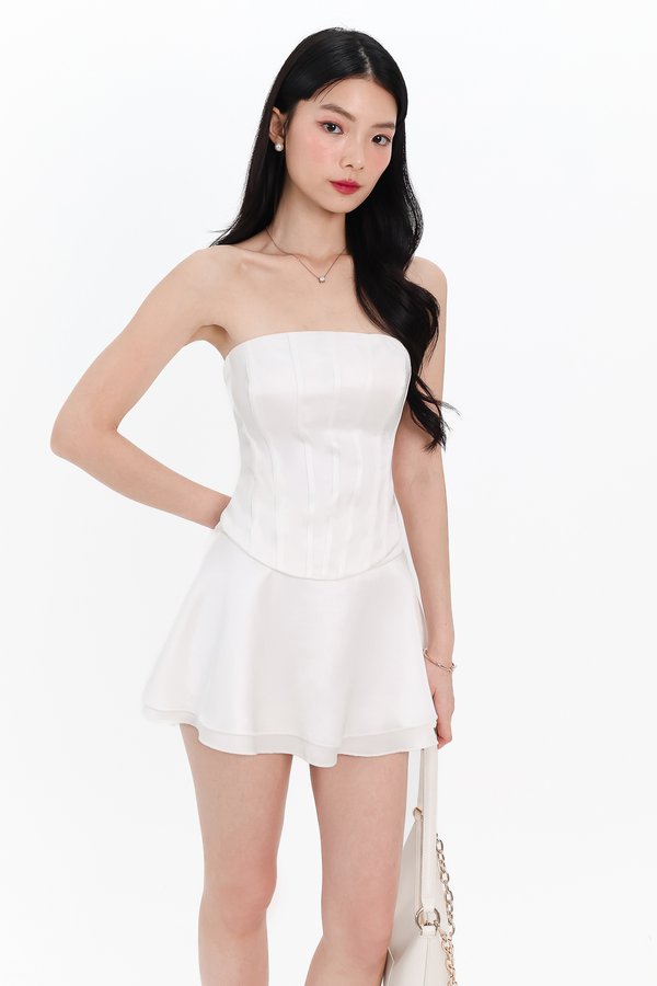 Charlie Co-ord Set in White