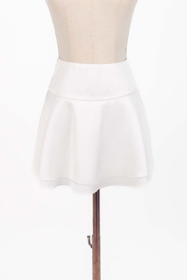 Charlie Co-ord Flare Skorts in White