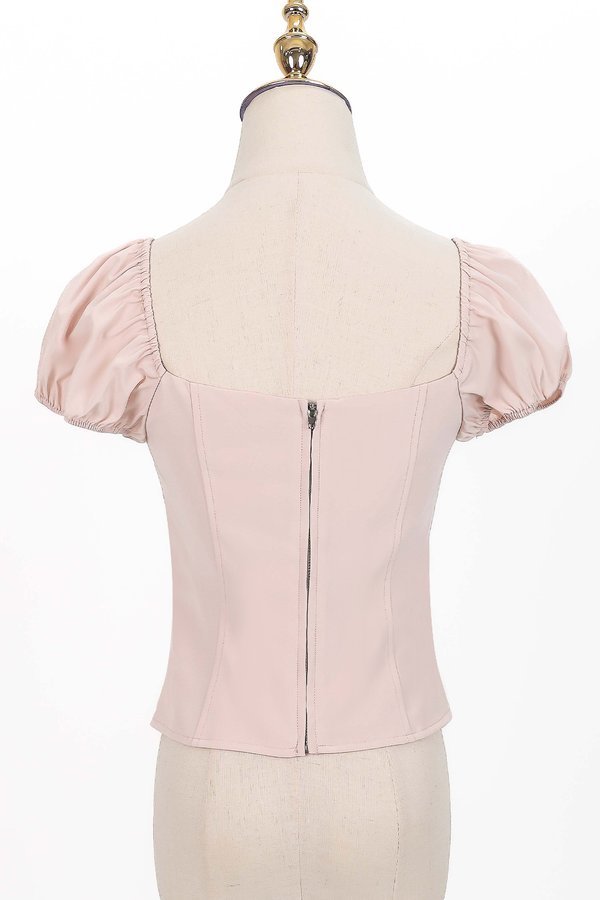 Sevyn Sleeved Top in Light Pink