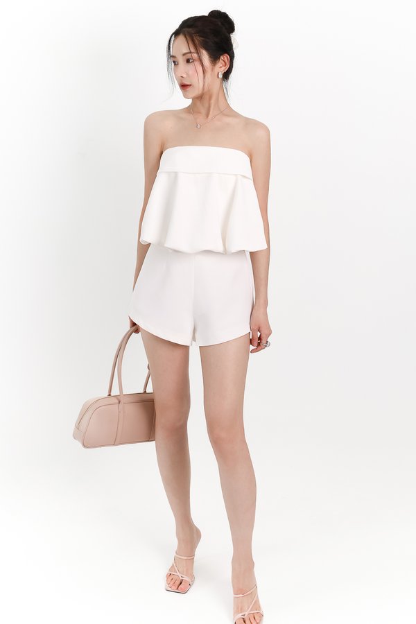 DEFECT | Bettie Bubble Tube Top in White in S