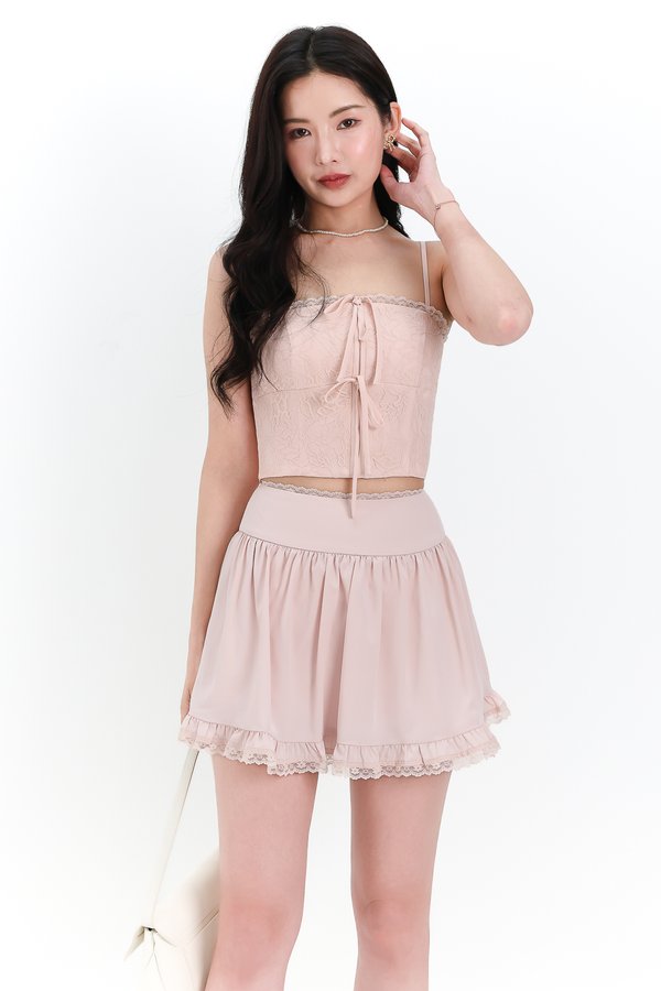 Lily Lace Top in Blush