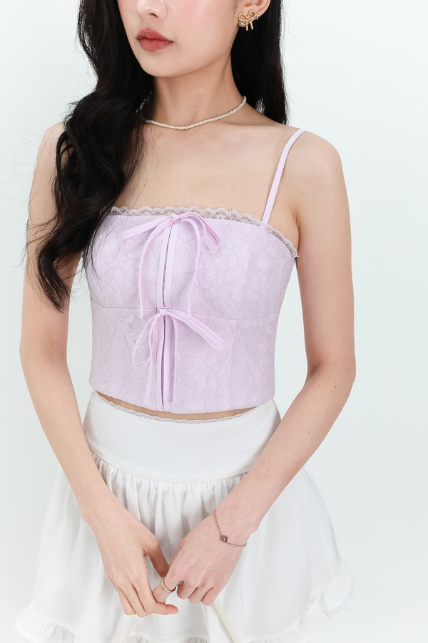 Lily Lace Top in Lilac