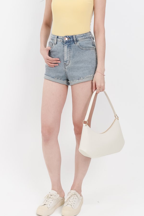 Daph Denim Shorts in Light Wash