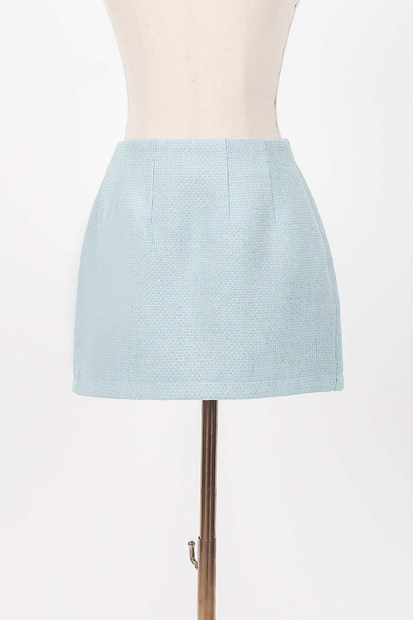 Tiari Tweed Co-ord Skorts in Tiffany Blue