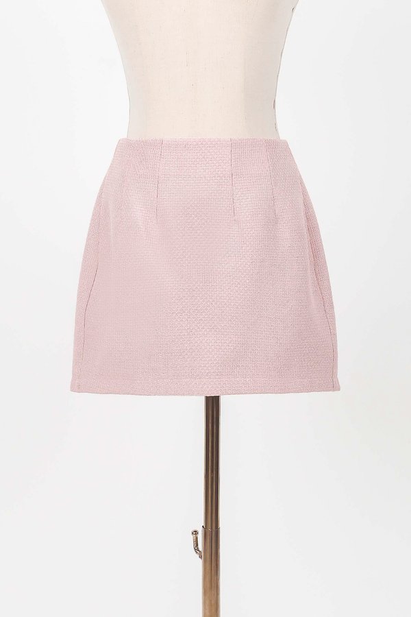 Tiari Tweed Co-ord Skorts in Light Pink