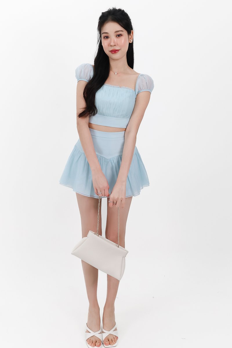 Odette Organza Co-ord Set in Blue Odette Organza Co-ord Set in Blue