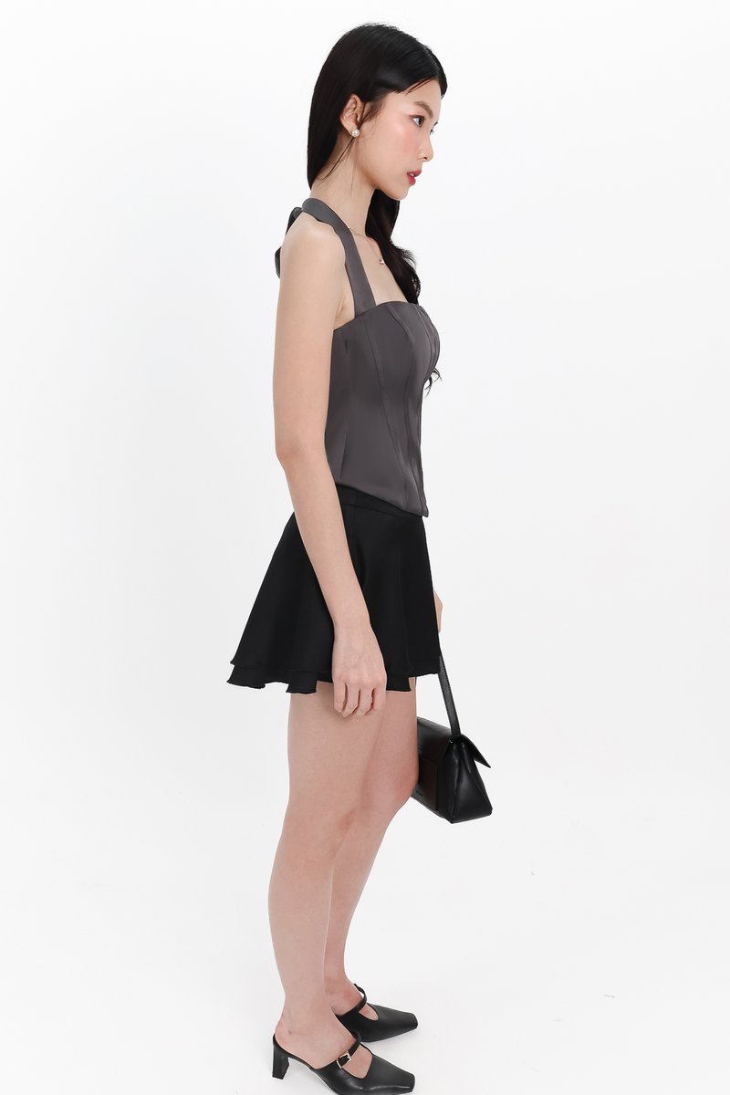 Charlie Co-ord Flare Skorts in Black