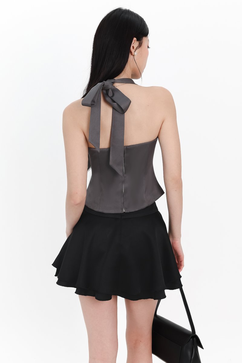Charlie Co-ord Flare Skorts in Black