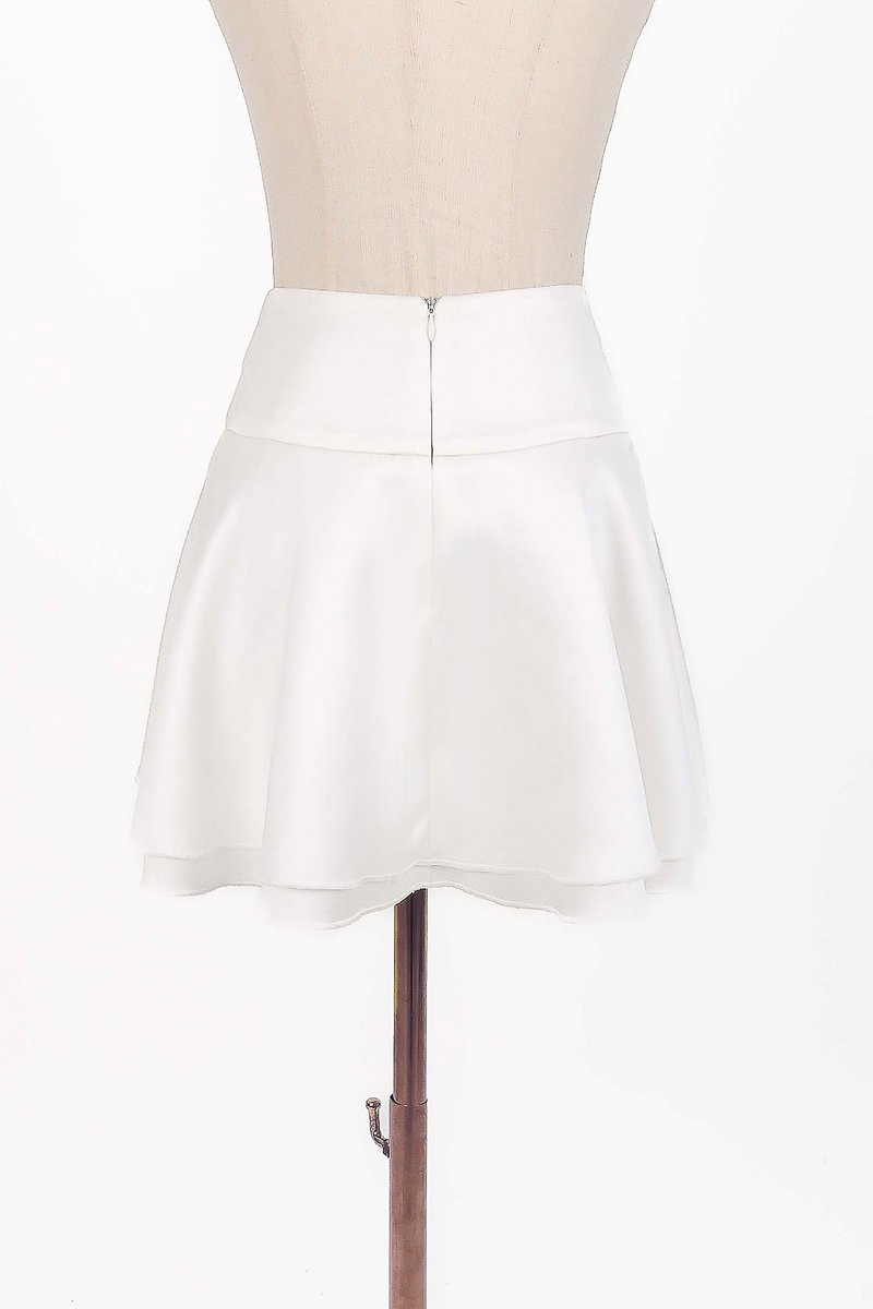 Charlie Co-ord Flare Skorts in White