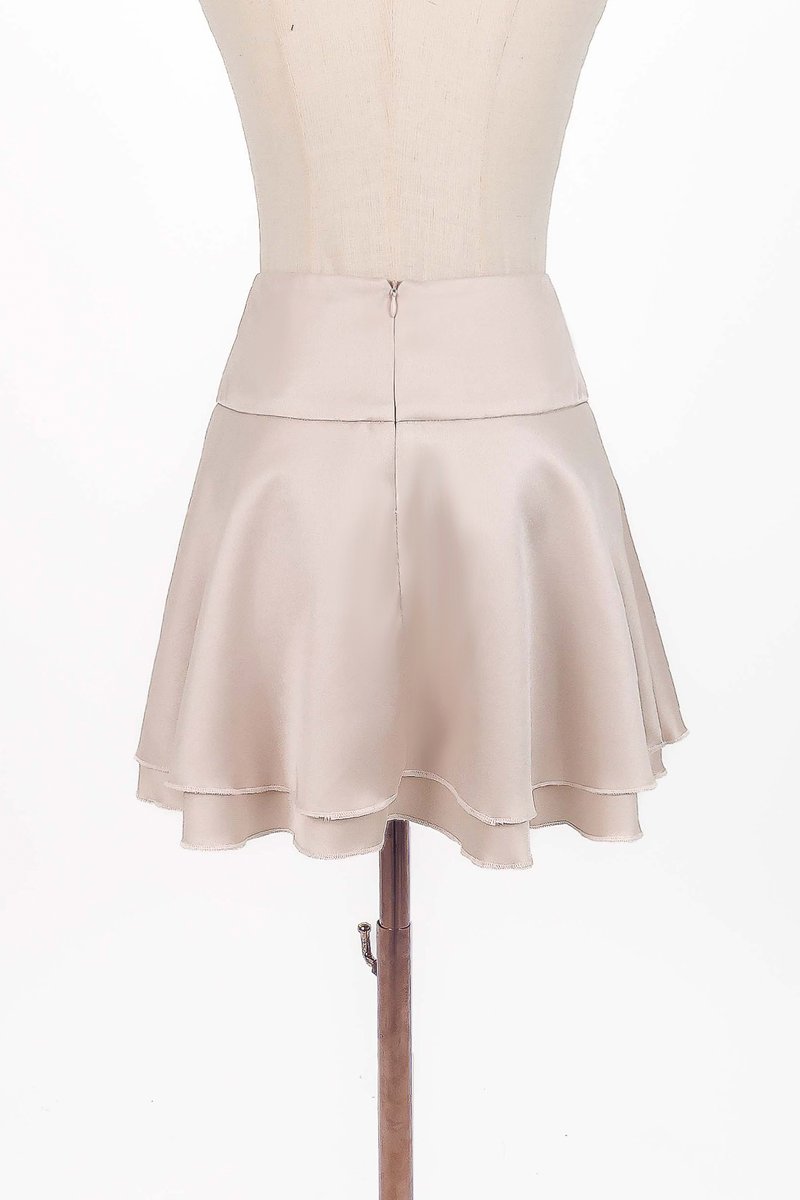 Charlie Co-ord Flare Skorts in Champagne Blush