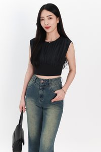 SALE EXCLUSIVE | Rei Ruched Top in Black SALE EXCLUSIVE | Rei Ruched Top in Black
