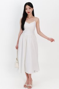 SALE EXCLUSIVE | Carlyn Corset-like Midaxi in White SALE EXCLUSIVE | Carlyn Corset-like Midaxi in White