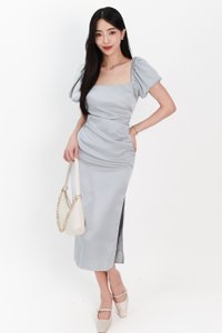 SALE EXCLUSIVE | Sophina Sleeved Midi in Teal Blue SALE EXCLUSIVE | Sophina Sleeved Midi in Teal Blue