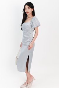 SALE EXCLUSIVE | Sophina Sleeved Midi in Teal Blue SALE EXCLUSIVE | Sophina Sleeved Midi in Teal Blue