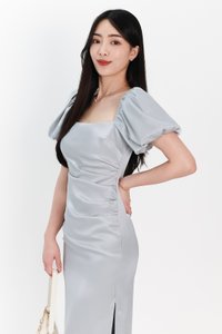 SALE EXCLUSIVE | Sophina Sleeved Midi in Teal Blue SALE EXCLUSIVE | Sophina Sleeved Midi in Teal Blue