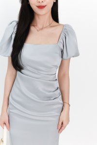 SALE EXCLUSIVE | Sophina Sleeved Midi in Teal Blue SALE EXCLUSIVE | Sophina Sleeved Midi in Teal Blue