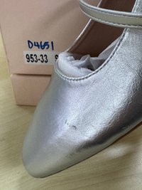 DEFECT | Sora Slingback Pumps in Silver in 40 DEFECT | Sora Slingback Pumps in Silver in 40
