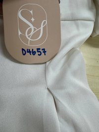 DEFECT | Peycie Puffy Sleeve Romper Dress in Pearl White in XXS