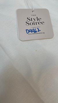 DEFECT | Rianne Ruched Midi Dress in White in M