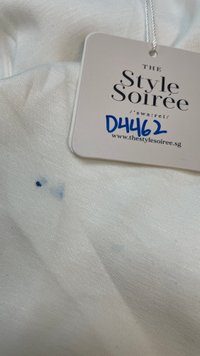 DEFECT | Rianne Ruched Midi Dress in White in M