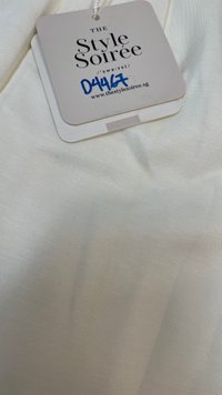 DEFECT | Reylene Romper Dress in White in M DEFECT | Reylene Romper Dress in White in M