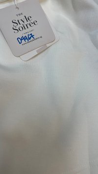 DEFECT | Reylene Romper Dress in White in M DEFECT | Reylene Romper Dress in White in M