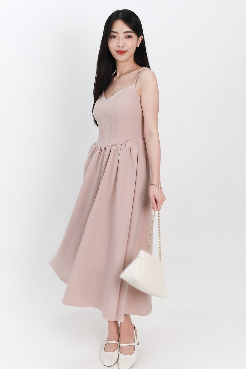 SALE EXCLUSIVE | Carlyn Corset-like Midaxi in Nude Blush SALE EXCLUSIVE | Carlyn Corset-like Midaxi in Nude Blush