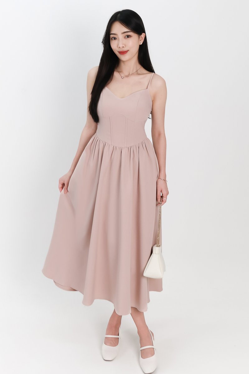 SALE EXCLUSIVE | Carlyn Corset-like Midaxi in Nude Blush SALE EXCLUSIVE | Carlyn Corset-like Midaxi in Nude Blush