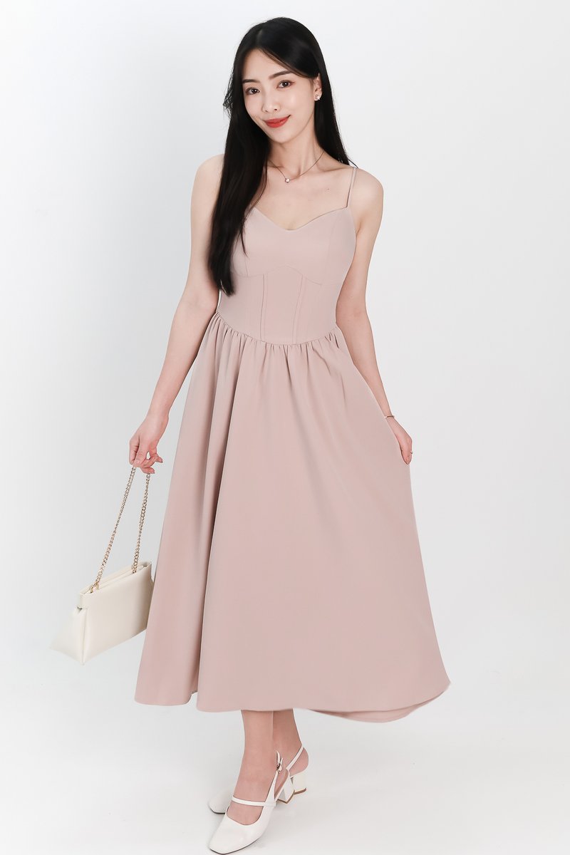 SALE EXCLUSIVE | Carlyn Corset-like Midaxi in Nude Blush SALE EXCLUSIVE | Carlyn Corset-like Midaxi in Nude Blush