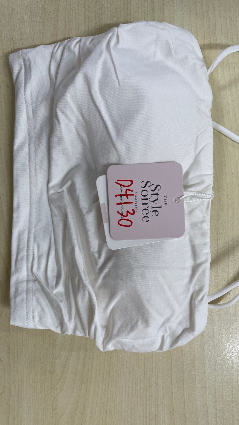 DEFECT | Raquel Ruched Co-ord Padded Top in White in XXS DEFECT | Raquel Ruched Co-ord Padded Top in White in XXS