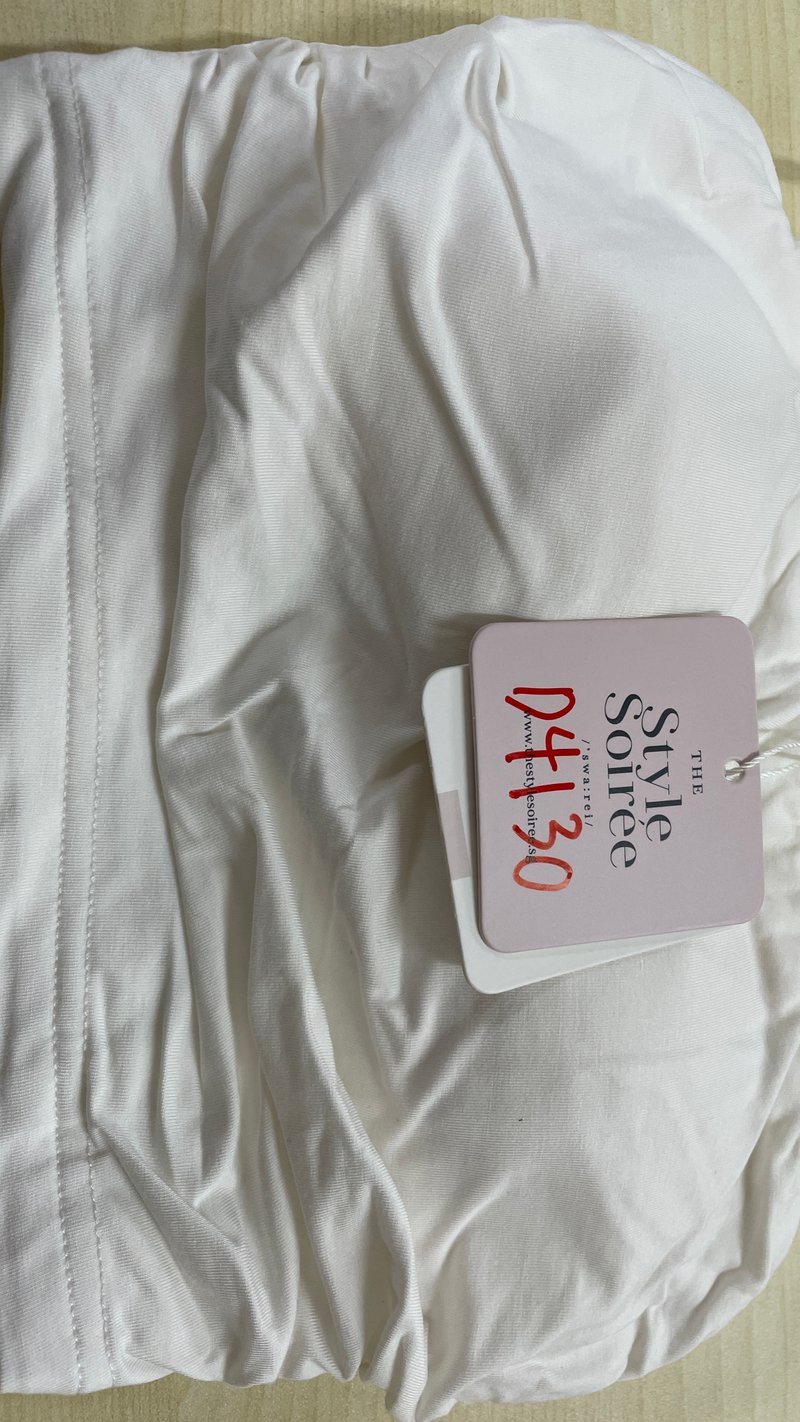 DEFECT | Raquel Ruched Co-ord Padded Top in White in XXS DEFECT | Raquel Ruched Co-ord Padded Top in White in XXS