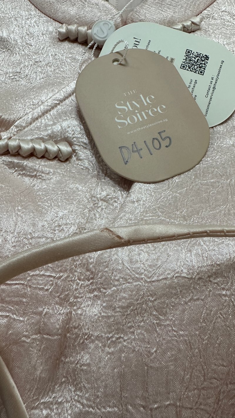 DEFECT | Cece Cheongsam Top in Pastel Pink in M