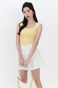 Ena Embroidery Crop Top in Yellow Ena Embroidery Crop Top in Yellow
