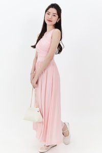 SALES EXCLUSIVE DEFECT | Darrie Drape Tank Dress in Light Pink SALES EXCLUSIVE DEFECT | Darrie Drape Tank Dress in Light Pink