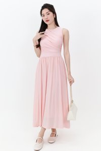 SALES EXCLUSIVE DEFECT | Darrie Drape Tank Dress in Light Pink SALES EXCLUSIVE DEFECT | Darrie Drape Tank Dress in Light Pink