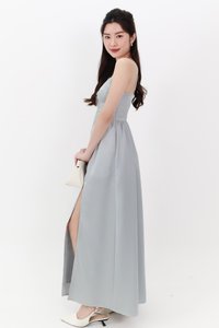DEFECT | Terella Twist Knot Dress in Teal Blue in XS DEFECT | Terella Twist Knot Dress in Teal Blue in XS