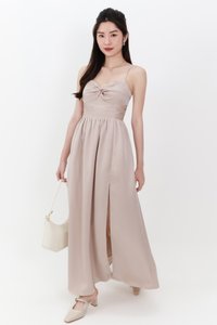 Terella Twist Knot Dress in Champagne Blush