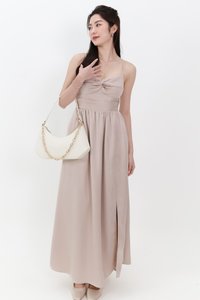 Terella Twist Knot Dress in Champagne Blush