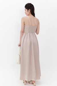DEFECT | Terella Twist Knot Dress in Champagne Blush in S