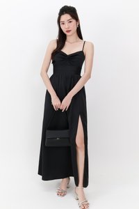 Terella Twist Knot Dress in Black