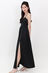Terella Twist Knot Dress in Black