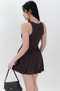 RESTOCKS | Berla Bubble Tank Romper Dress V2 in Dark Grey