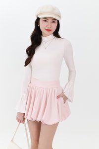 RESTOCKS | Hudson High Neck Sleeve Top V4 in White